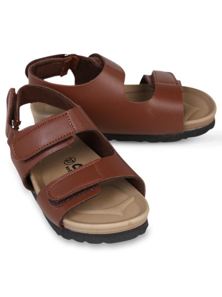 Civil Boys Cırtlı  31-35 Numara Sandalet - Kahverengi
