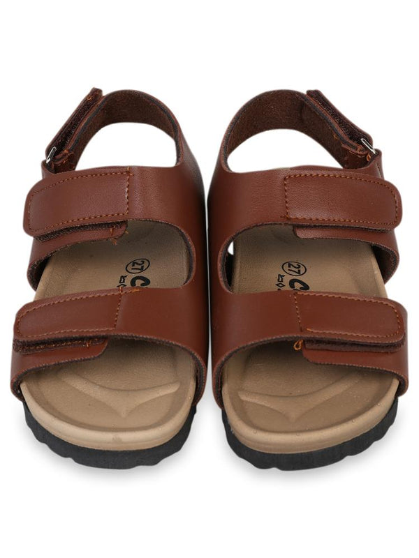 Civil Boys Cırtlı  31-35 Numara Sandalet - Kahverengi