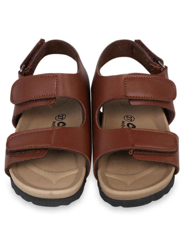 Civil Boys Cırtlı  31-35 Numara Sandalet - Kahverengi