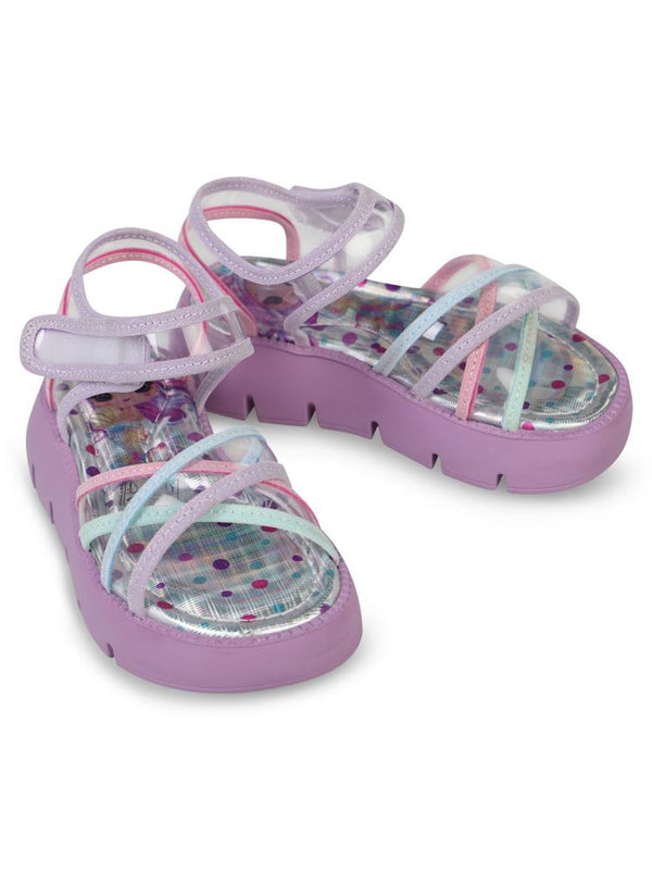 Civil Girls Dolgu Topuk 26-30 Numara Sandalet - Lila