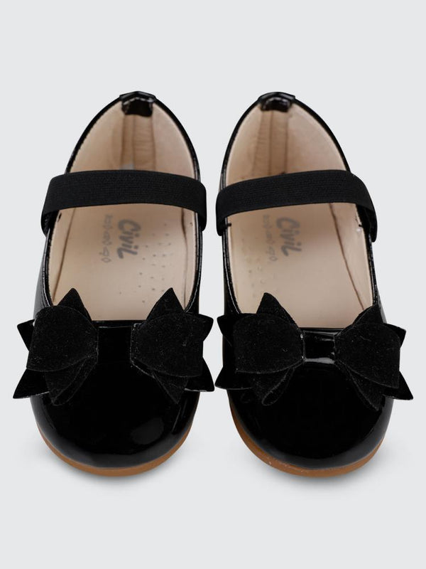 Civil Girls Fiyonklu 26-30 Numara Babet - Siyah