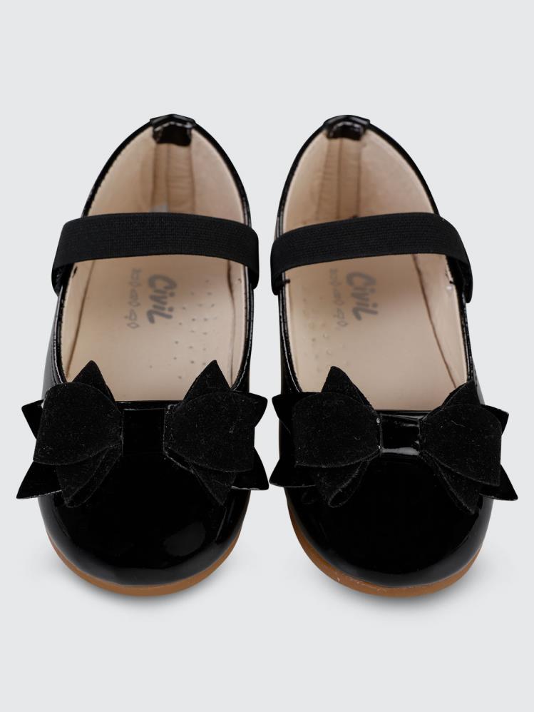 Civil Girls Fiyonklu 26-30 Numara Babet - Siyah