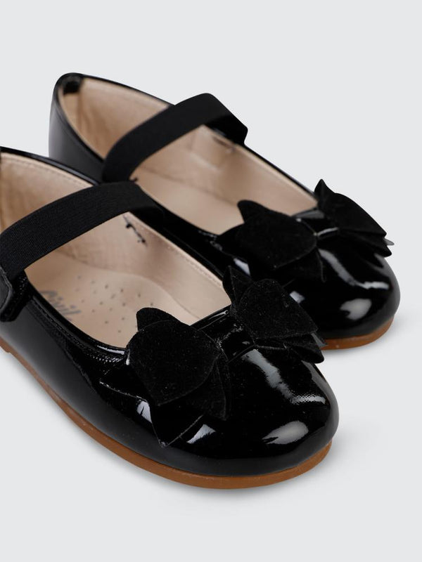 Civil Girls Fiyonklu 26-30 Numara Babet - Siyah