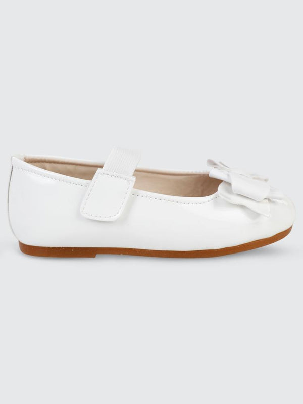 Civil Girls Fiyonklu 26-30 Numara Babet - Beyaz