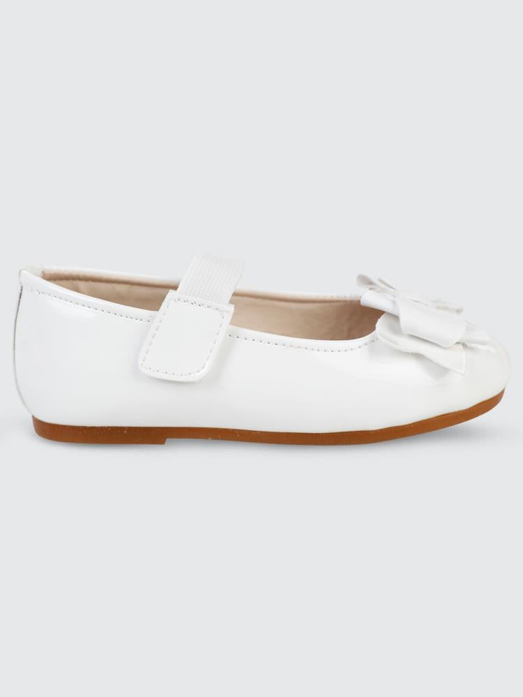 Civil Girls Fiyonklu 26-30 Numara Babet - Beyaz