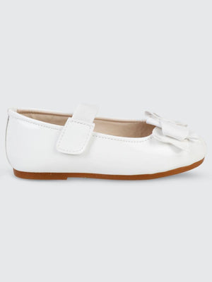 Civil Girls Fiyonklu 26-30 Numara Babet - Beyaz