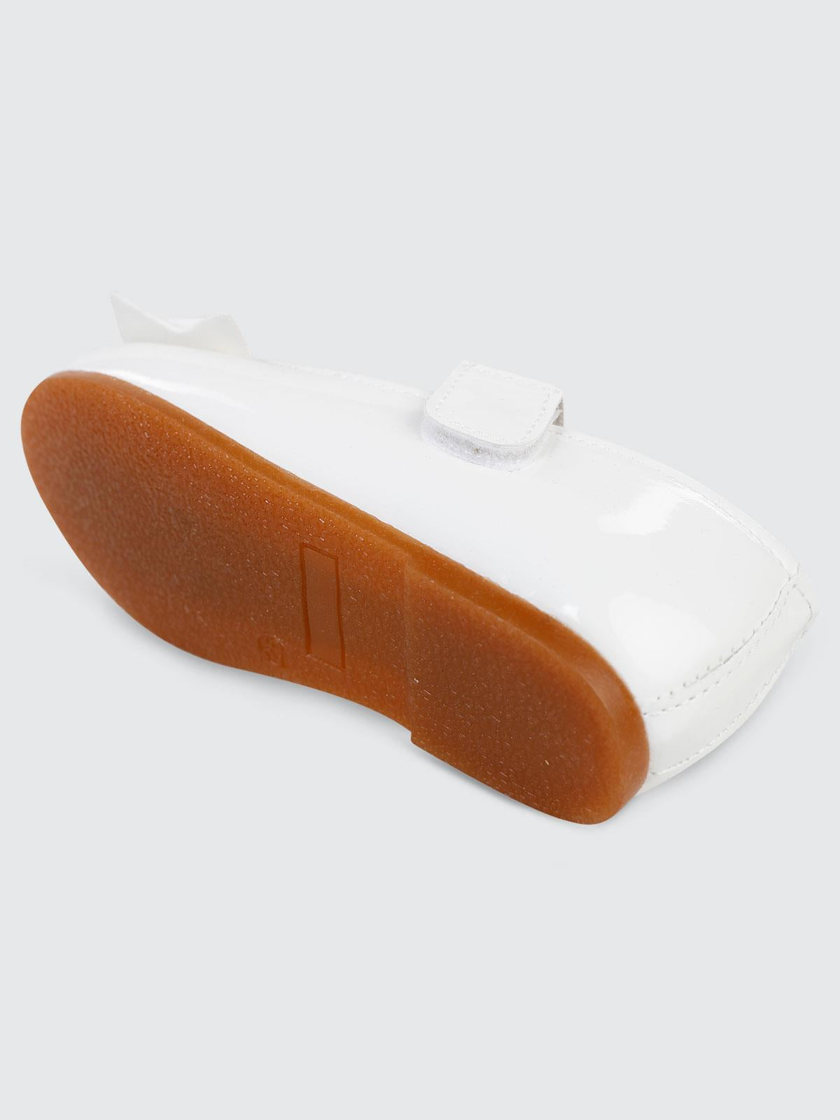 Civil Girls Fiyonklu 26-30 Numara Babet - Beyaz