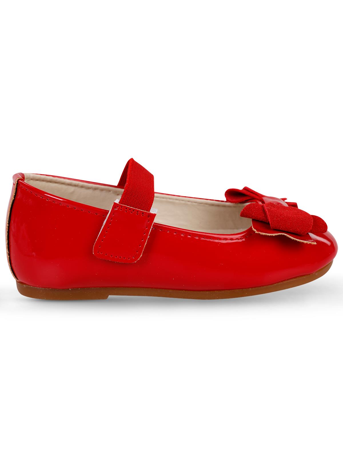 Civil Girls Fiyonklu 26-30 Numara Babet - Kırmızı