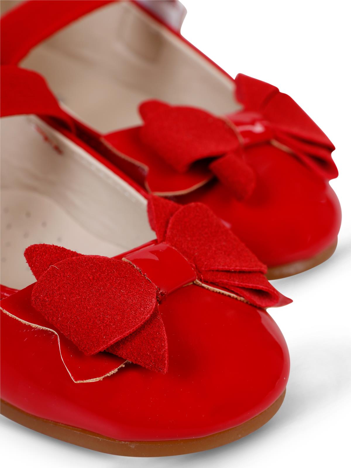 Civil Girls Fiyonklu 26-30 Numara Babet - Kırmızı