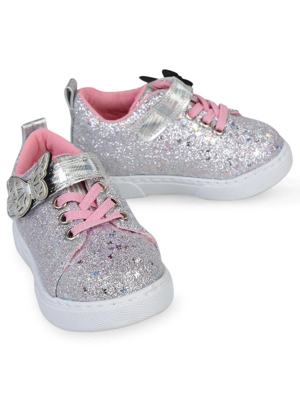 Civil Girls Pullu Aksesuarlı 22-26-Numara Spor Ayakkabı - Gri