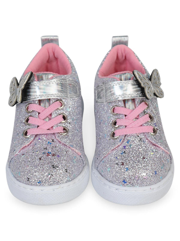 Civil Girls Pullu Aksesuarlı 22-26-Numara Spor Ayakkabı - Gri