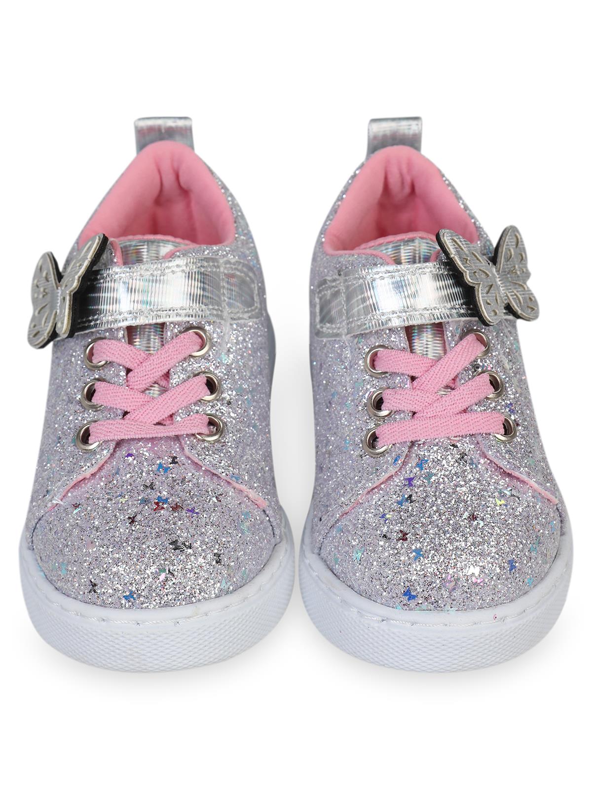 Civil Girls Pullu Aksesuarlı 22-26-Numara Spor Ayakkabı - Gri