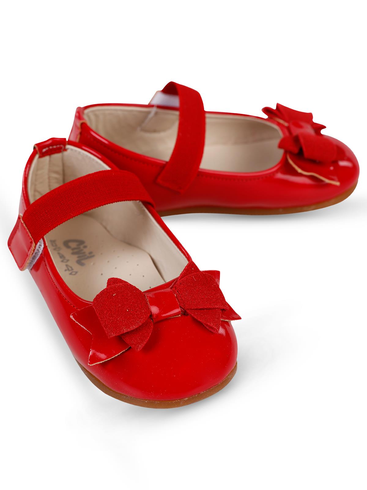 Civil Girls Kız Çocuk Babet 21-25 Numara  - Kırmızı