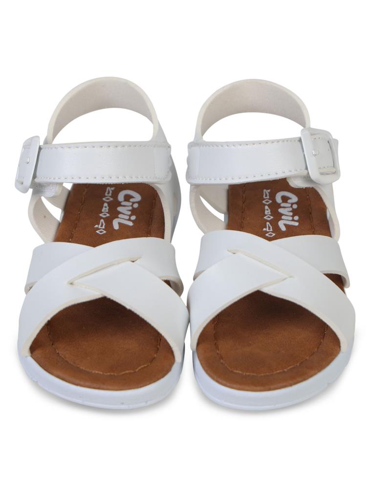 Civil Girls Kız Çocuk Sandalet 22-26 Numara  - Beyaz