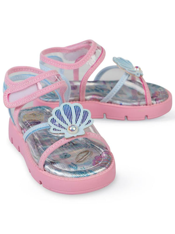 Civil Girls Dolgu Topuk 21-25-Numara Sandalet - Pembe