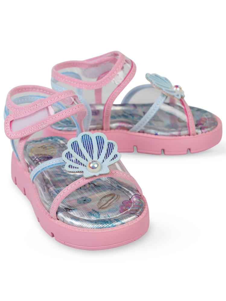 Civil Girls Dolgu Topuk 21-25-Numara Sandalet - Pembe