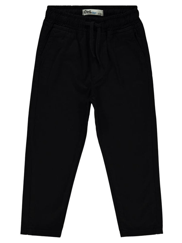 Civil Boys Beli Lastikli 2-5 Yaş Pantolon - Siyah