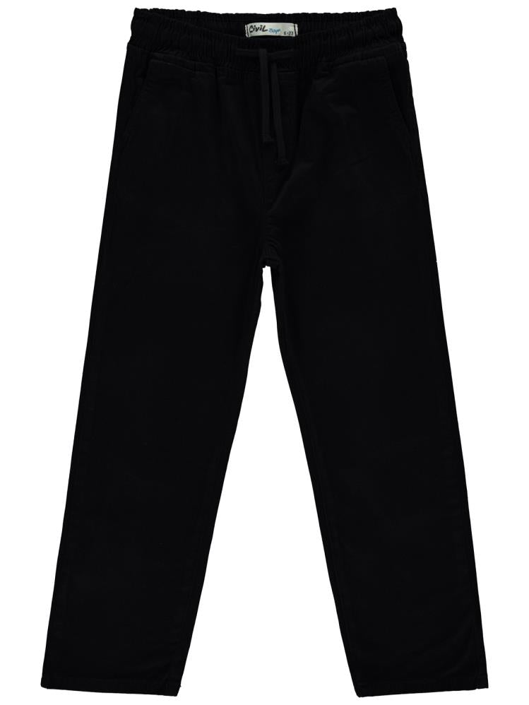 Civil Boys Beli Lastikli 6-9 Yaş Pantolon - Siyah