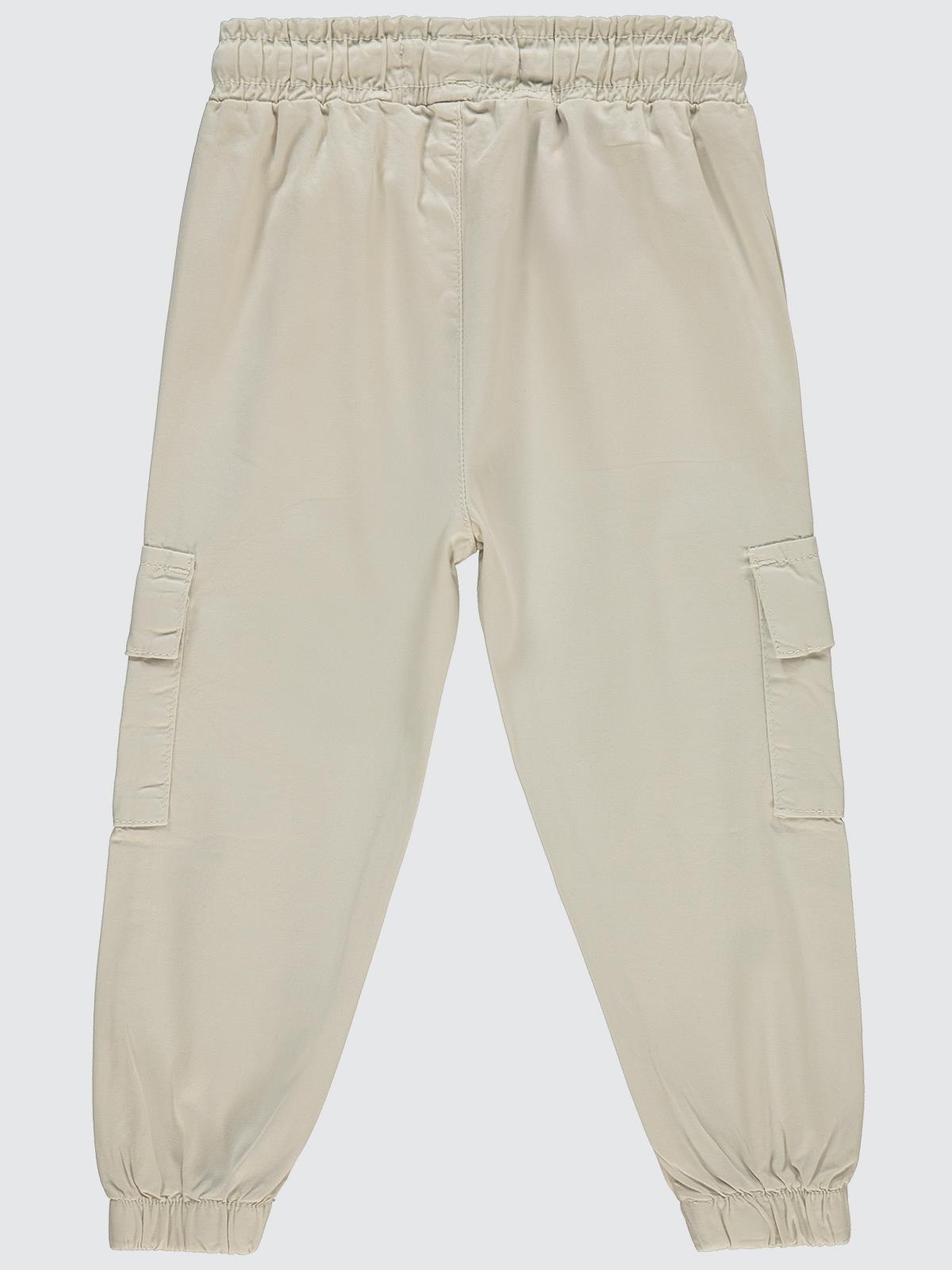 Civil Boys Bel Paça Lastikli Kargo Cepli 2-5 Yaş Pantolon - Bej