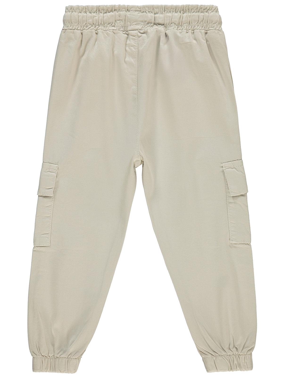 Civil Boys Bel Paça Lastikli Kargo Cepli 2-5 Yaş Pantolon - Bej