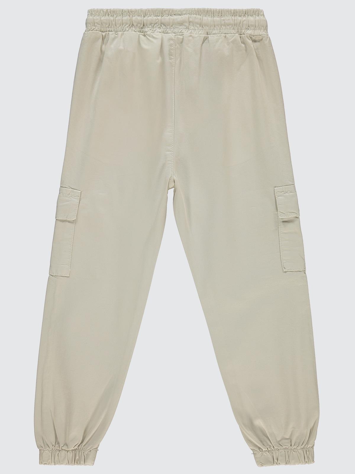 Civil Boys Bel Paça Lastikli Kargo Cepli 6-9 Yaş Pantolon - Bej