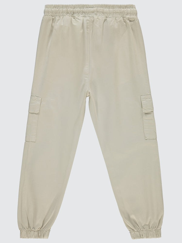 Civil Boys Bel Paça Lastikli Kargo Cepli 6-9 Yaş Pantolon - Bej