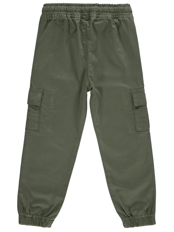 Civil Boys Bel Paça Lastikli Kargo Cepli 10-13 Yaş Pantolon - Yeşil