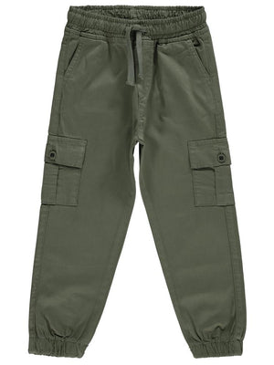 Civil Boys Bel Paça Lastikli Kargo Cepli 10-13 Yaş Pantolon - Yeşil