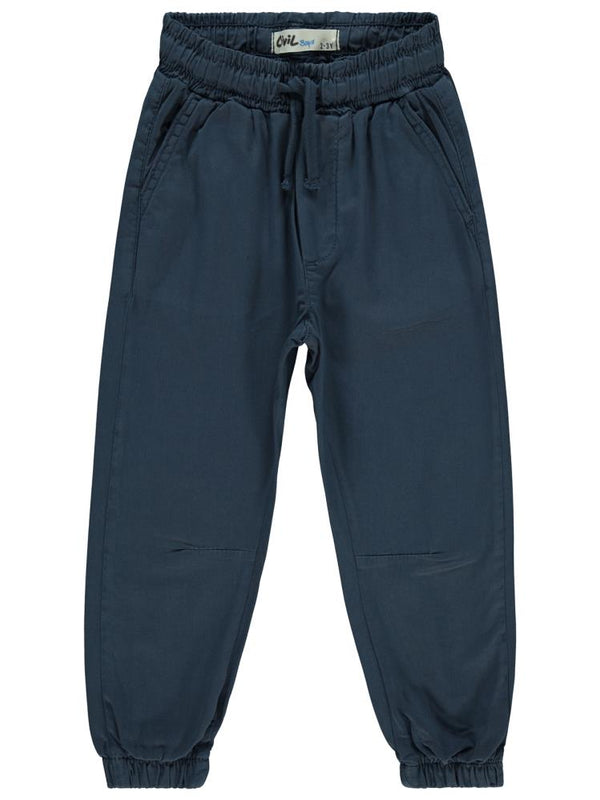 Civil Boys Bel Paça Lastikli Düz 2-5 Yaş Pantolon - Lacivert