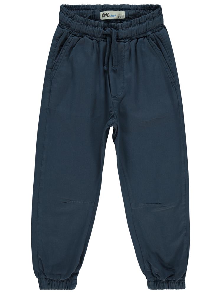 Civil Boys Bel Paça Lastikli Düz 2-5 Yaş Pantolon - Lacivert