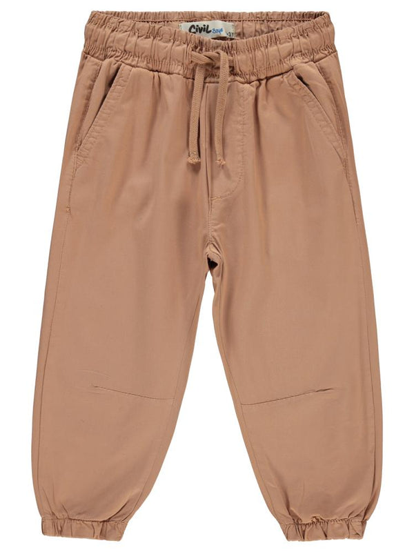 Civil Boys Bel Paça Lastikli Düz 2-5 Yaş Pantolon - Bej