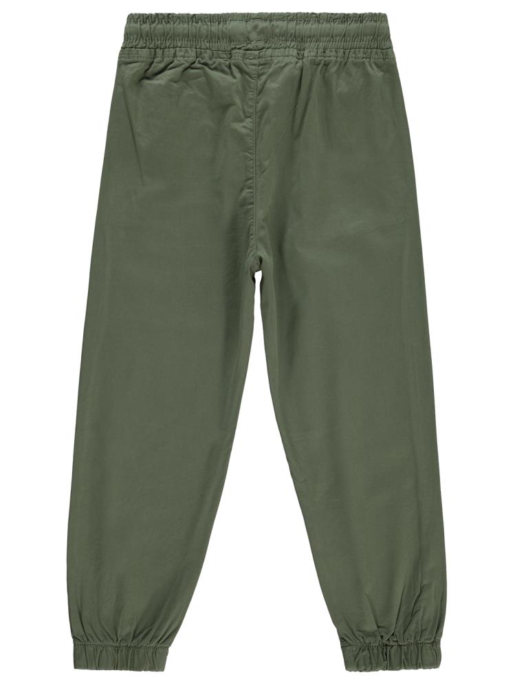 Civil Boys Bel Paça Lastikli Düz 10-13 Yaş Pantolon - Yeşil
