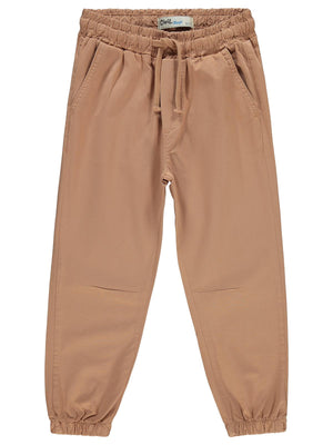 Civil Boys Bel Paça Lastikli Düz 10-13 Yaş Pantolon - Bej