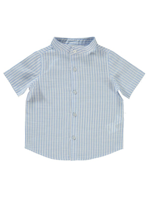 Civil Baby Çizgili 6-18 Ay Gömlek - Mavi