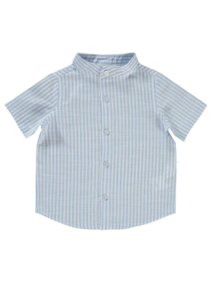 Civil Baby Çizgili 6-18 Ay Gömlek - Mavi