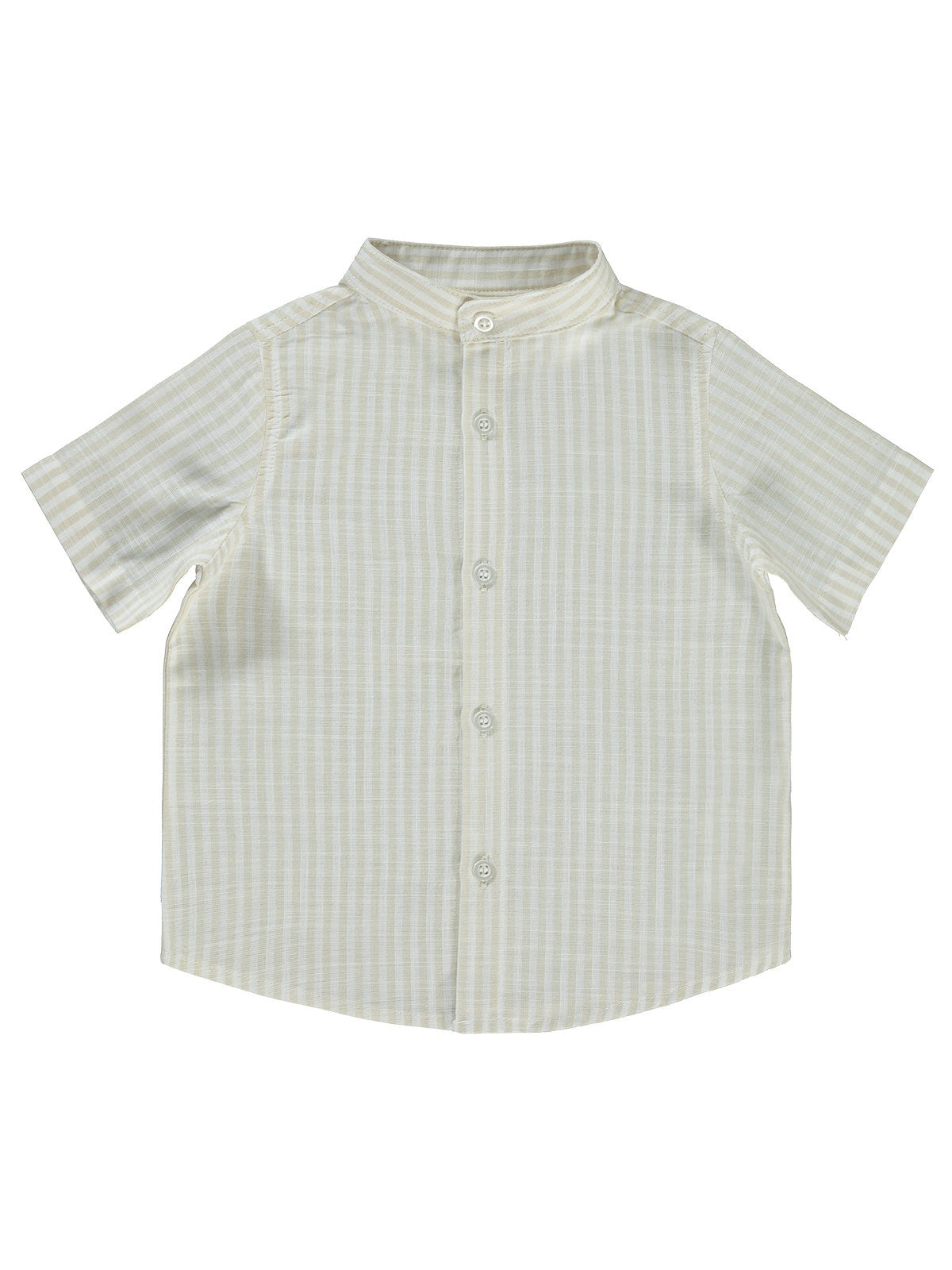 Civil Baby Çizgili 6-18 Ay Gömlek - Kahverengi