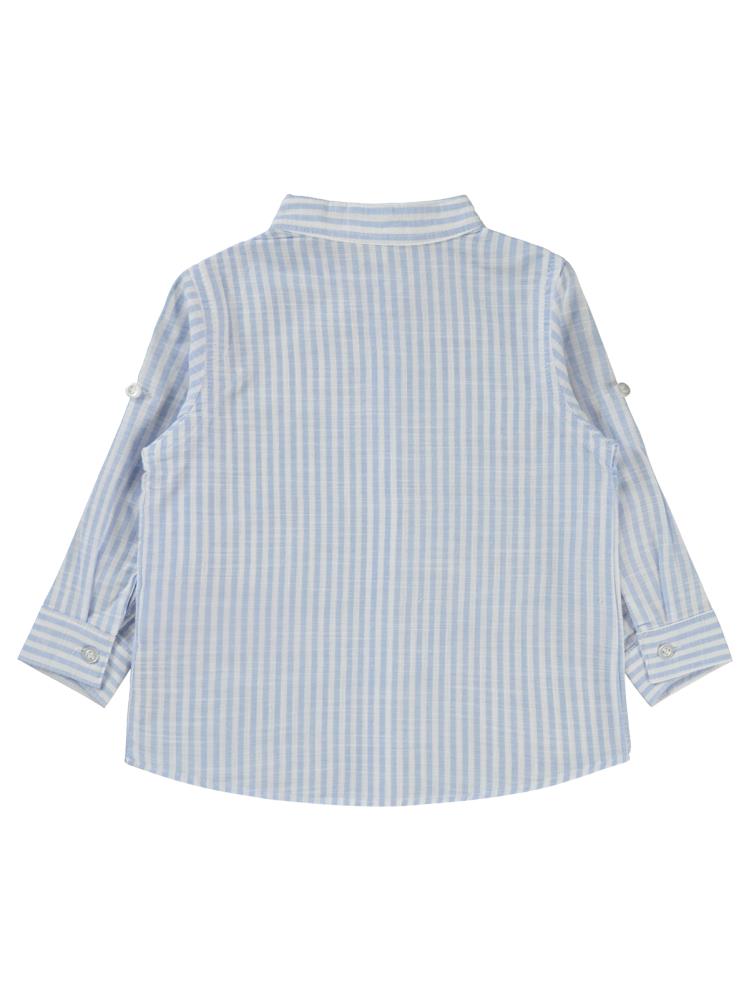 Civil Baby Çizgili 6-18 Ay Gömlek - Mavi