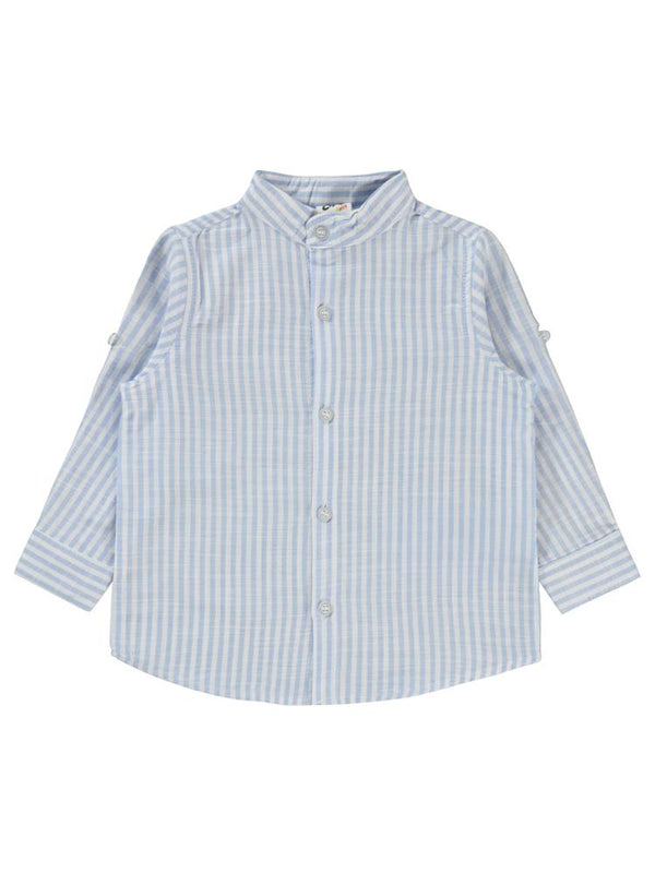 Civil Baby Çizgili 6-18 Ay Gömlek - Mavi