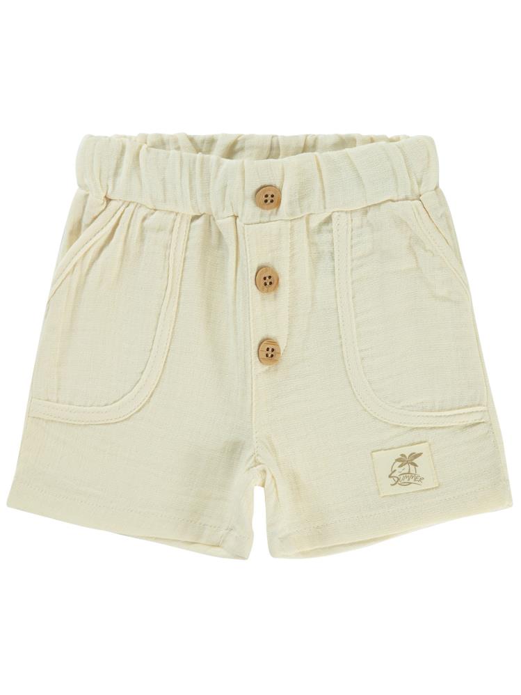 Civil Baby Müslin 6-18 Ay Şort - Bej