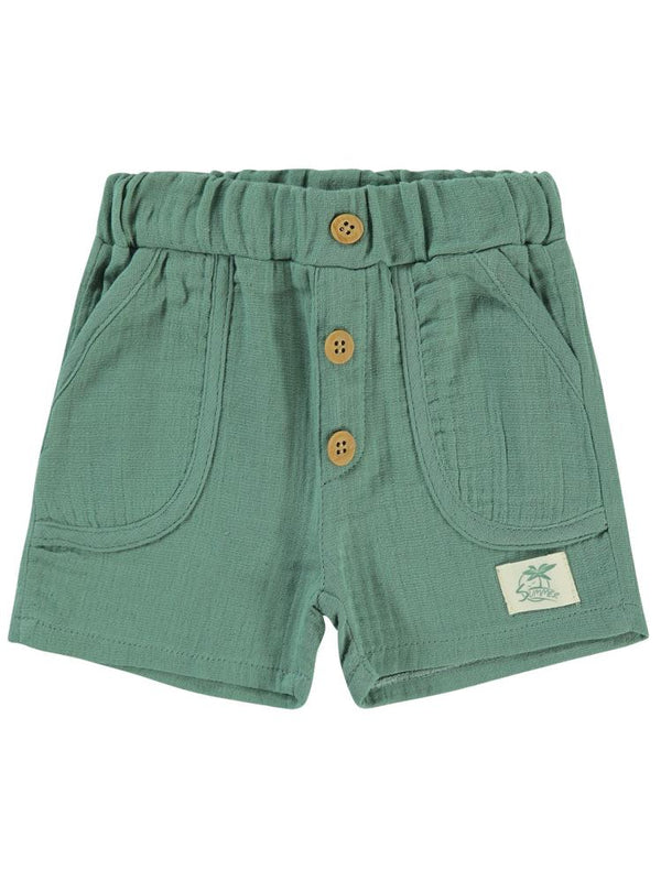 Civil Baby Müslin 6-18 Ay Şort - Yeşil