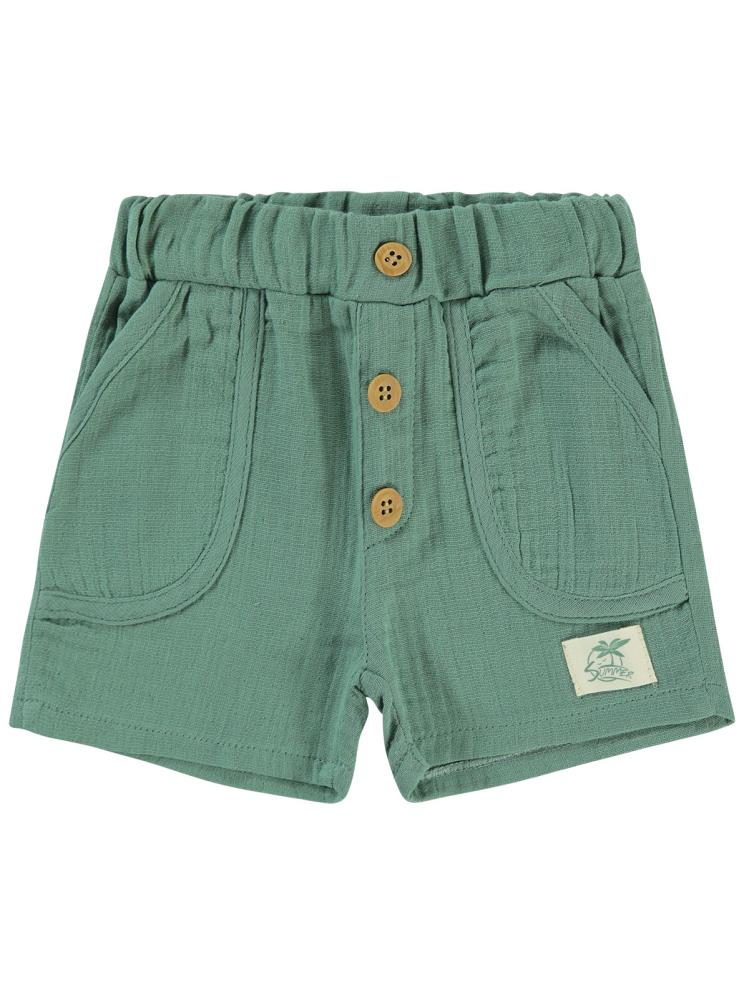 Civil Baby Müslin 6-18 Ay Şort - Yeşil