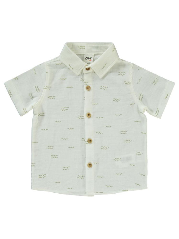 Civil Baby Dalga Desenli 6-18 Ay Takım - Ekru