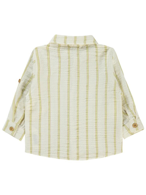 Civil Baby Çizgili 6-18 Ay Gömlek - Yeşil