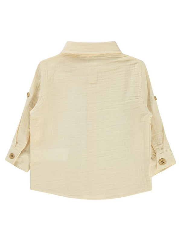 Civil Baby Uzun Kol Müslin 6-18 Ay Gömlek - Bej