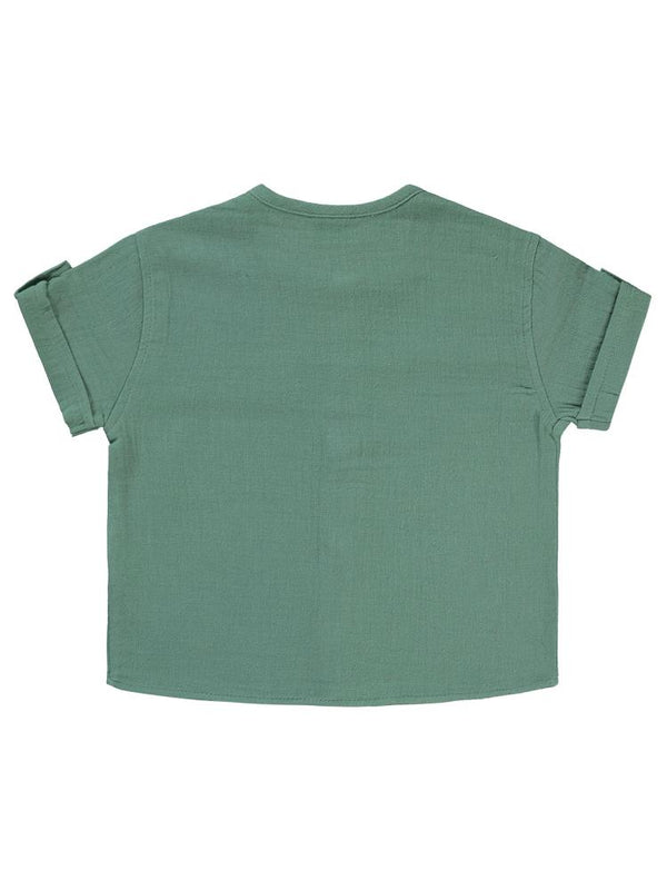 Civil Baby Düz Müslin 6-18 Ay Gömlek - Yeşil