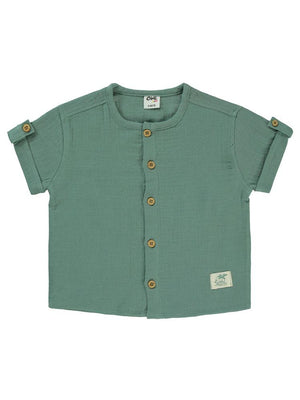 Civil Baby Düz Müslin 6-18 Ay Gömlek - Yeşil
