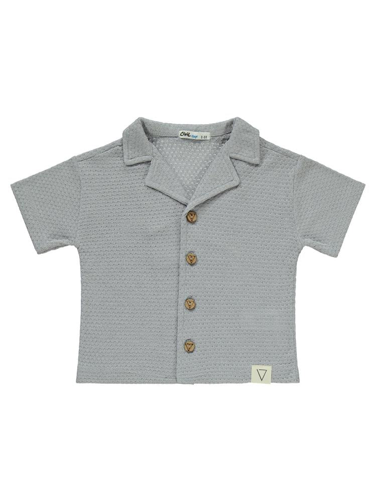 Civil Boys Petek Kumaş Şortlu 2-5 Yaş Takım - Gri