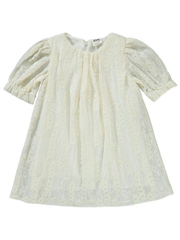 Civil Baby Dantel Detaylı 6-18 Ay Elbise - Ekru
