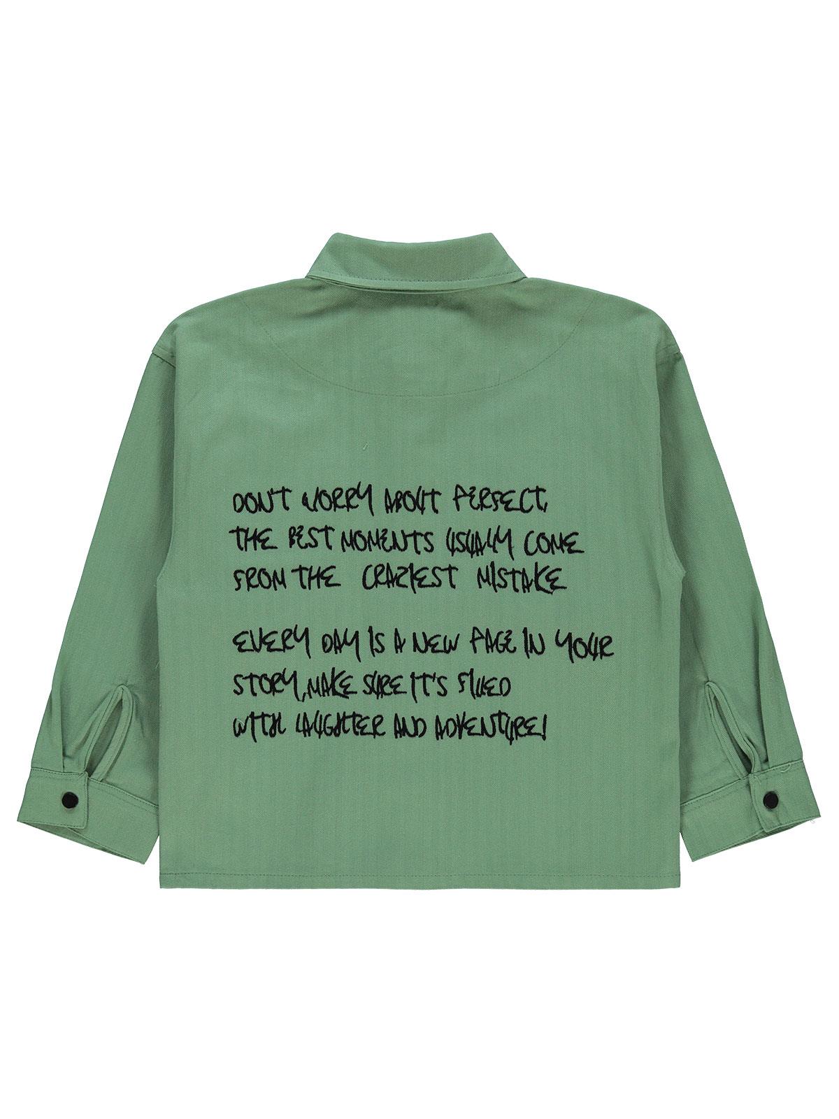 Civil Boys Baskılı 6-9 Yaş Gömlek - Haki