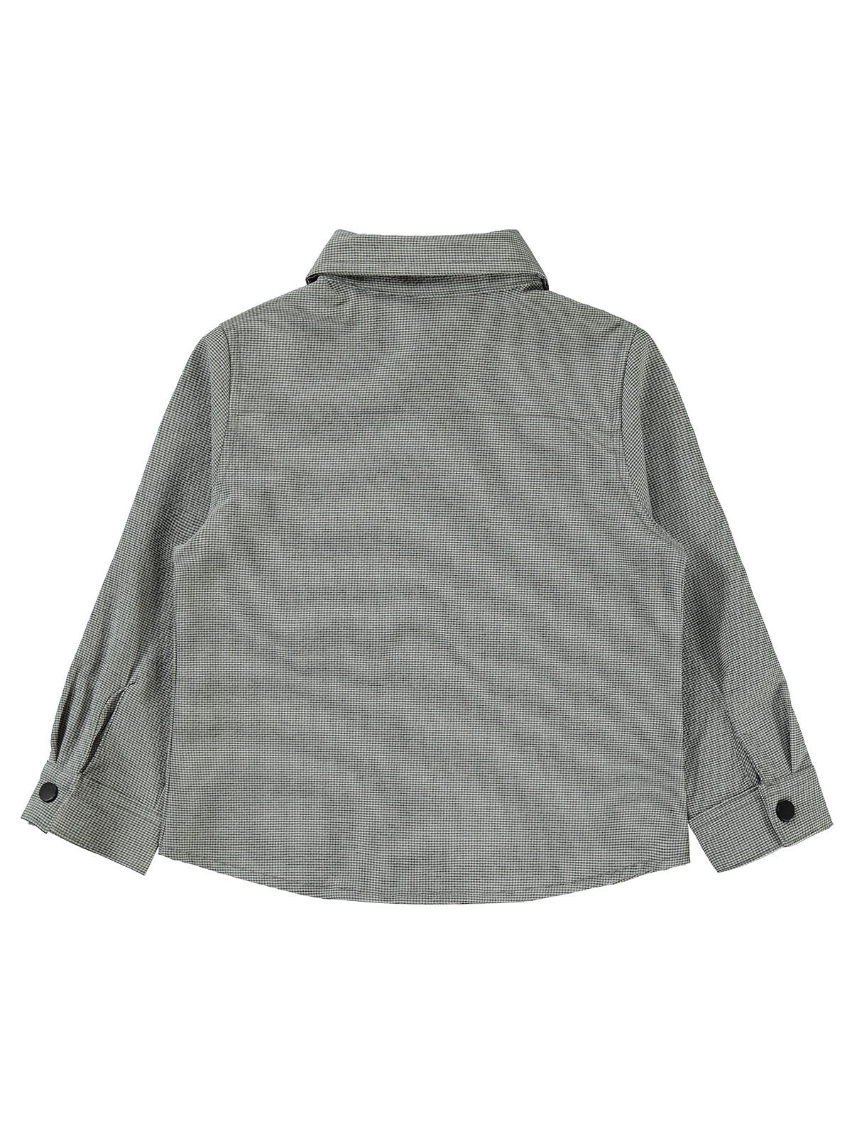 Civil Boys Ön Patlı Sahte Cepli 2-5 Yaş Gömlek - Siyah